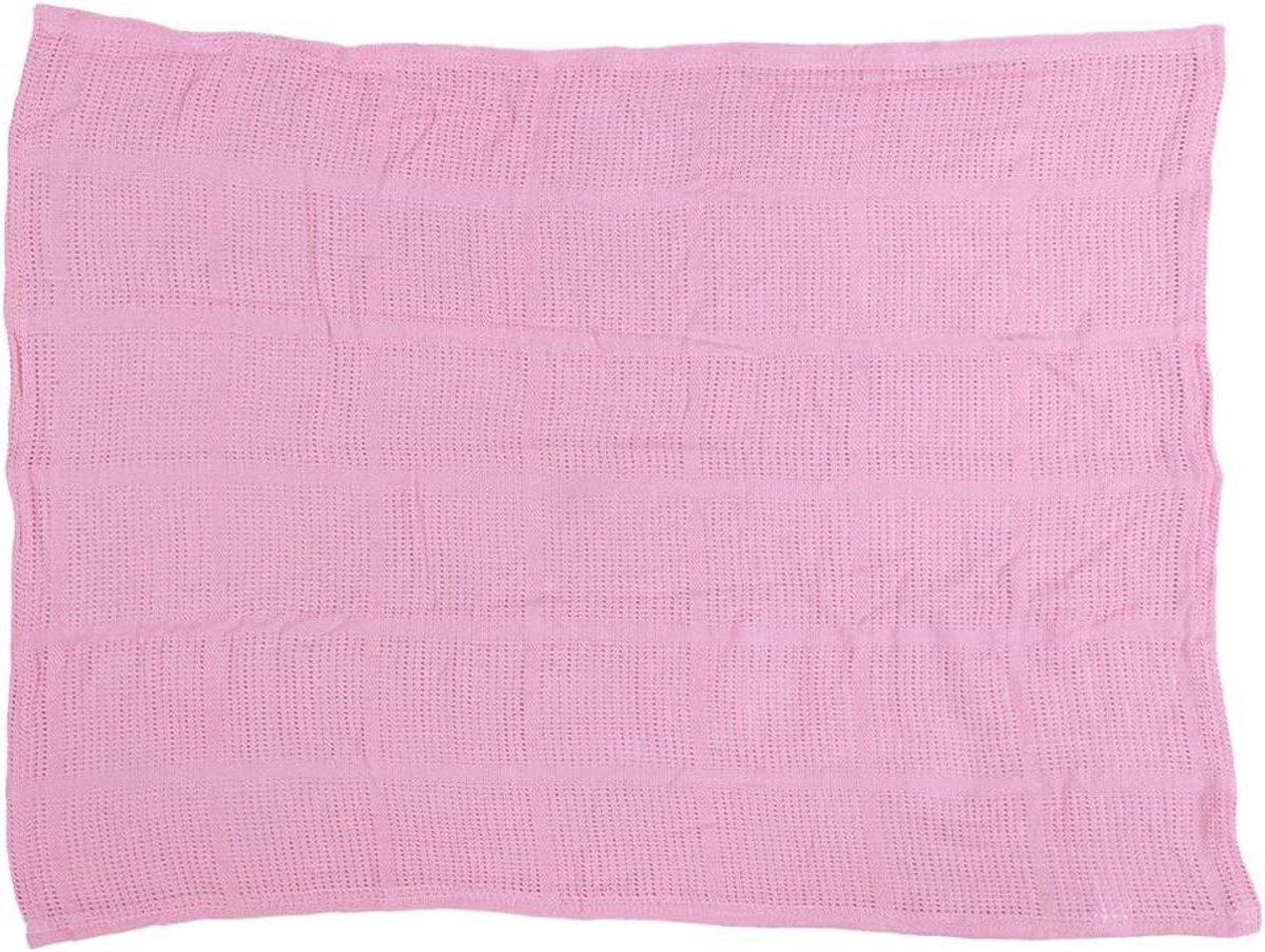 Babydeken - Wikkeldoek Swaddle - Babycomfort Zorgen - Puur Katoen - 70x90 cm - Roze