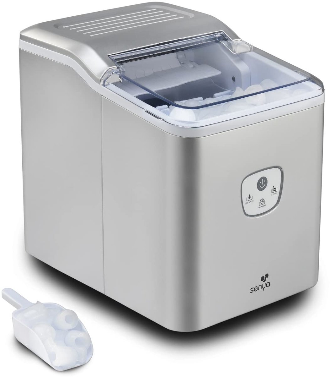 IJsblokjesmachine - IJsmaker - Dranken Koelen - Automatische Productie - 12 kg per dag - Zilverkleurig