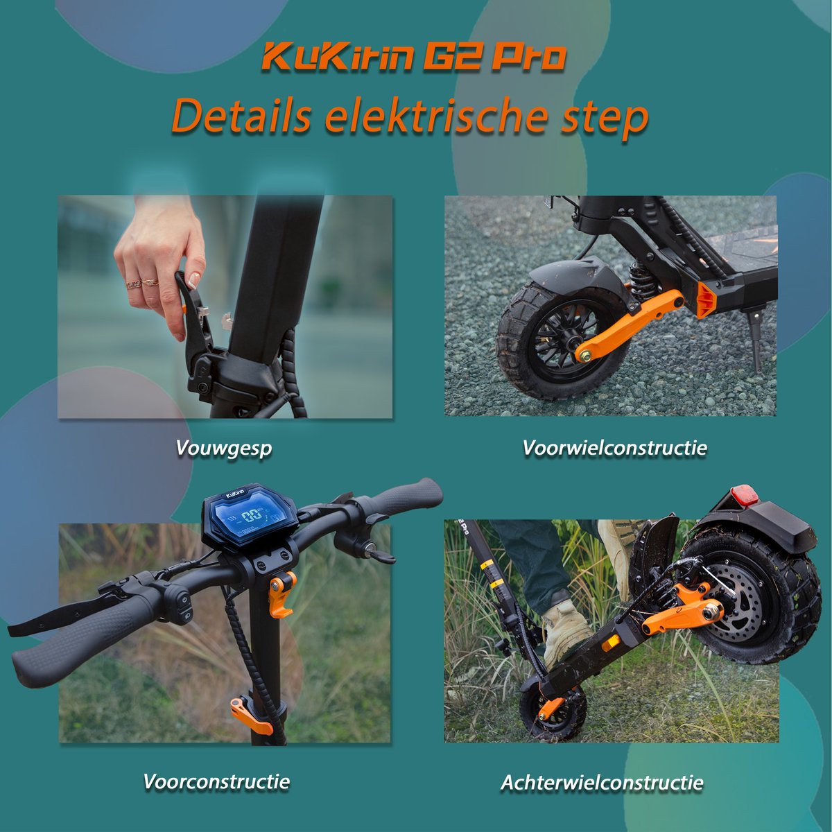 LEAWIN T4 Elektrische Step - 873 Wh - afbeelding 3