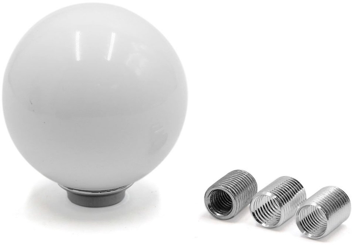 sourcingmap White Ball Shaped Automobile Auto Handleiding Gear Shift Hendel knop