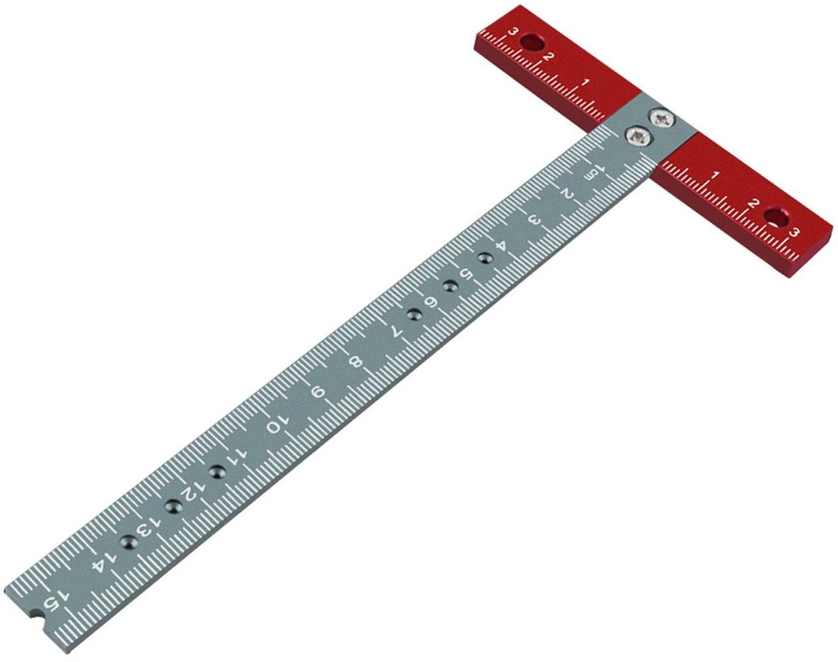 Dailygoods - Metalen Regel van Aluminiumlegering voor Precisie Tekenwerk
