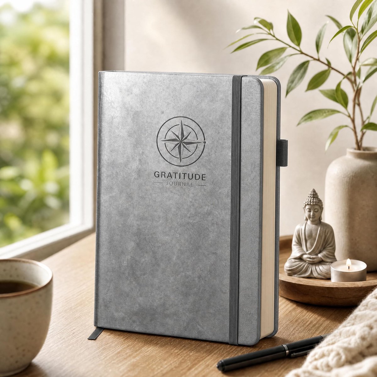 Dailygoods - BIROYAL Self-Mastery Journal voor mannen, grijze cirkel