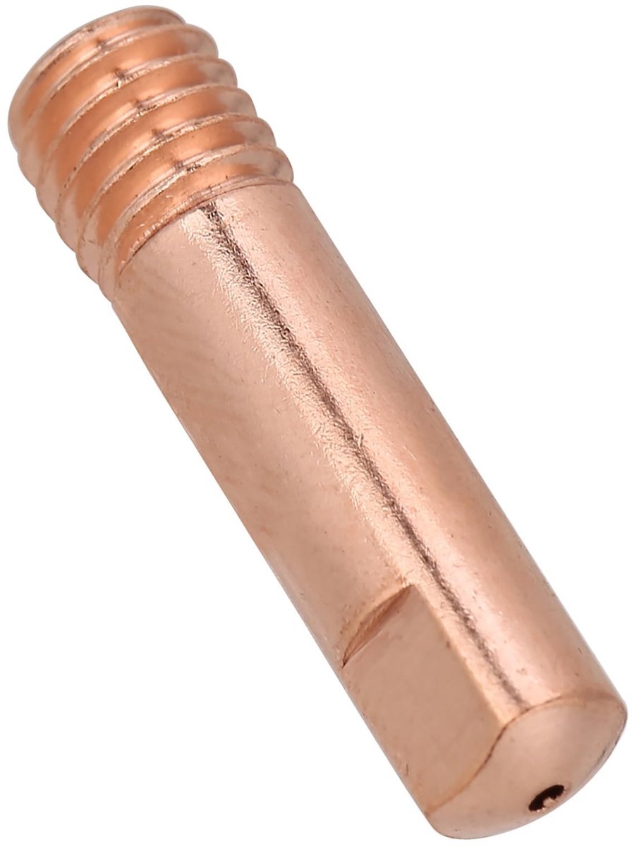 Dailygoods- Contacttip Stevig en Duurzaam - Rood Koper - 20 Stuks - Compatibel met Binzel 15AK - Hoge Temperatuur Bestendig - Eenvoudig te Monteren - Lascontacttip