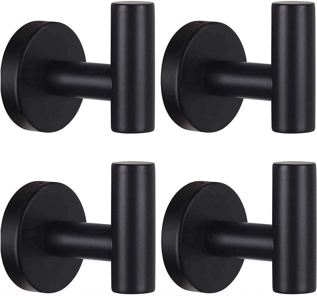 Dailygoods- Handdoekhaak Heavy Duty - Wandhaak - Roestvrij Staal - Badkamer/Keuken - 2 Stuks - Muurmontage - Kapstok