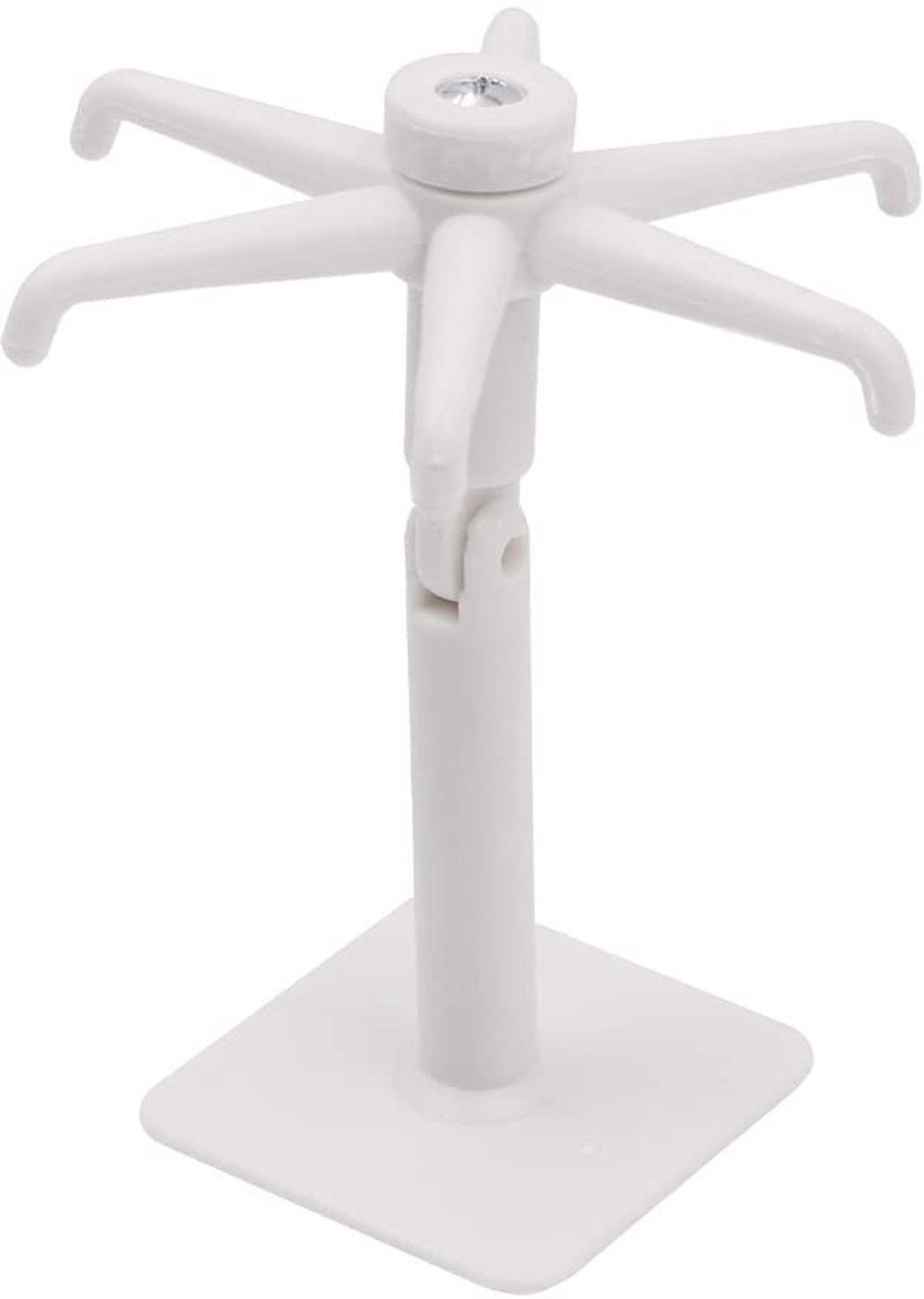 Dailygoods- Vouwhaken 360° Roterend - Zelfklevende Haak - Waterdichte Utility Haak - Keuken/Badkamer - 4 Stuks - Hoogwaardig ABS Materiaal