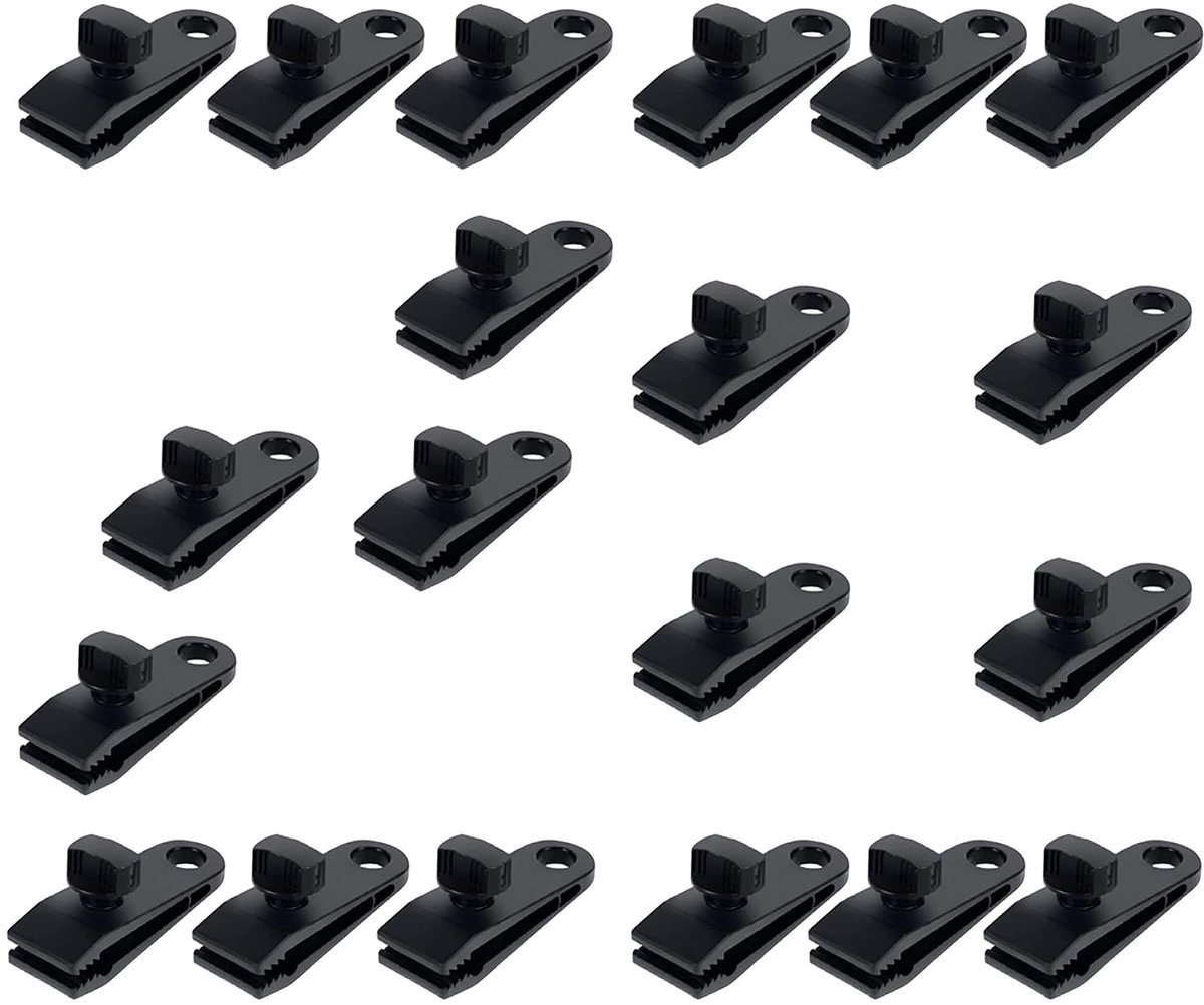 Tarp Clips Tent Tarp Clips Klemslot Grip Luifel Klemset Heavy Duty Tent Clips Winddichte Zeildoek Clips Tentaccessoires voor Kamperen, Tarps, Caravan, Tuin Schaduwdoek, Luifels