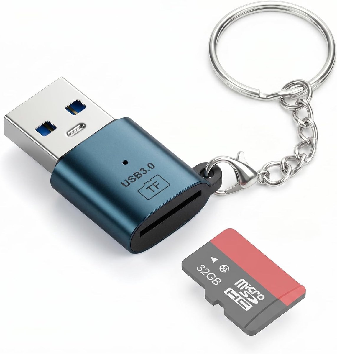 Hoge snelheid USB 3.0 kaartlezer voor MicroSD, TF-kaarten en SD-kaarten voor laptops en MacBook