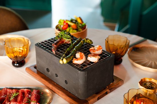 Tafel BBQ zwart rechthoekig 25 x 15 x 10 cm — afbeelding 3