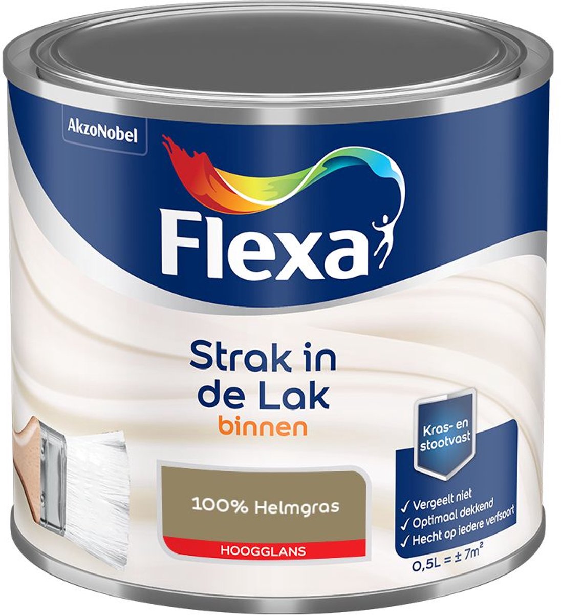 Flexa - Strak In De Lak Binnenlak Hoogglans - 100% Helmgras - Mengverf - 500 Ml
