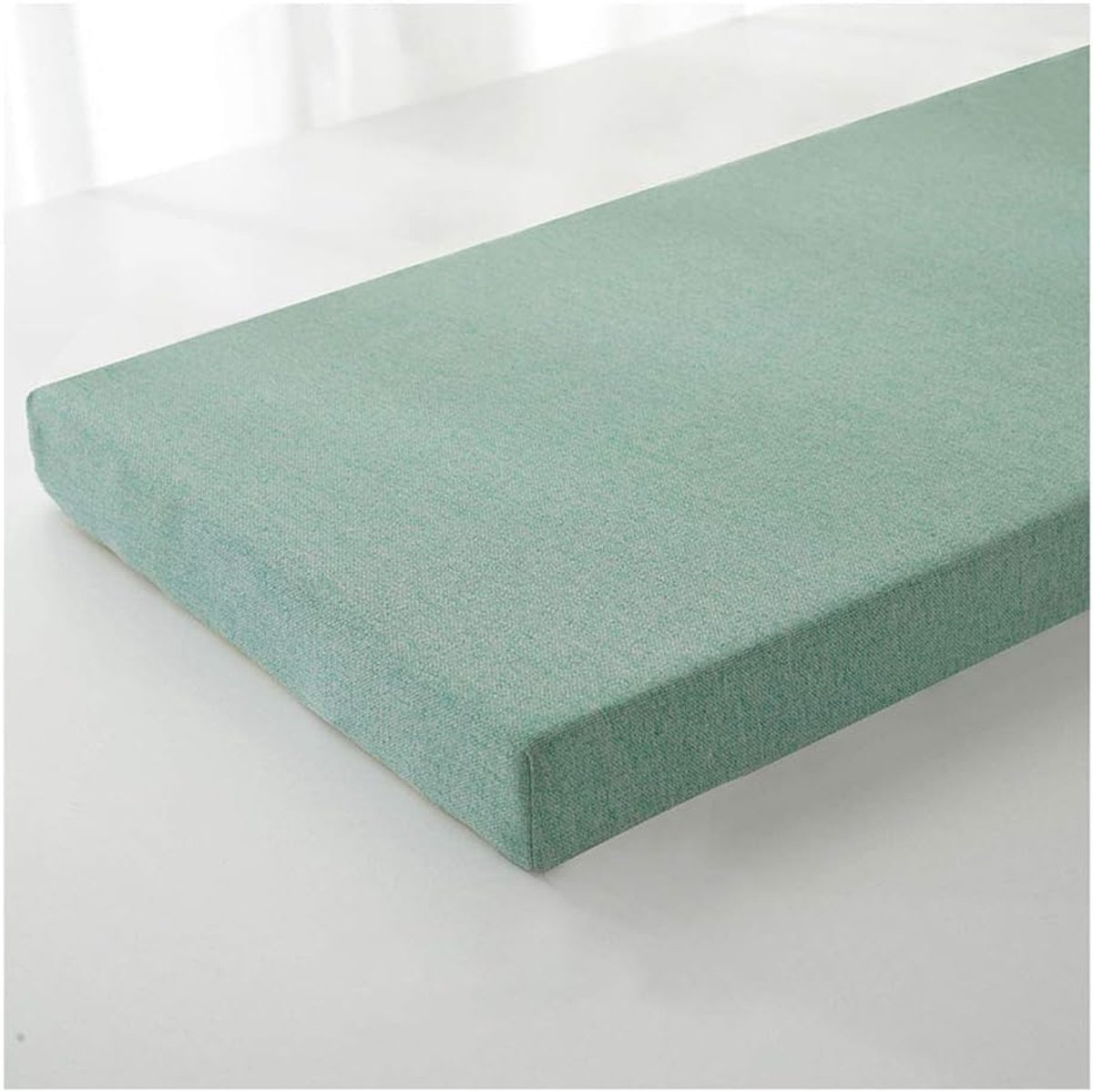 3-zits bankkussen - luxe tuinbankkussen, afneembare sneldrogende bankkussenhoes, tuinbankkussen, stoelkussen, tuinbank, terraskussen, groen 120×30×5cm (47×12×2in)