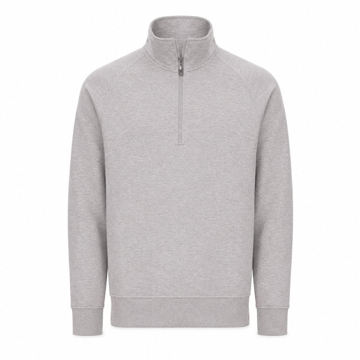 Half Zip Trui Heren - Sweater Heren - Grijs - Schipperstrui Heren - Maat XL