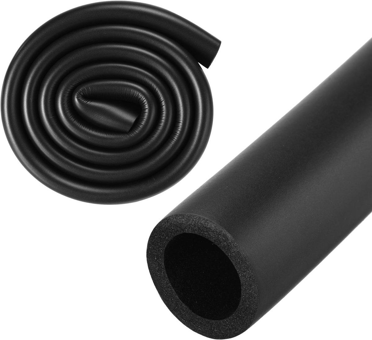 Foam Pijp, 22mm 7/8" ID 32mm OD 1m 3.3Ft Lengte, Zacht Flexibel Foam Pijpisolatie voor Handgreep Ondersteuning/Gitaarstandaard/Dakdragers [Zwart]
