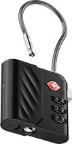 Xtorm TSA Kofferslot met Bluetooth Tracker – Bagage Tracker voor Koffer – Apple Find My & Android Find My – Zwart