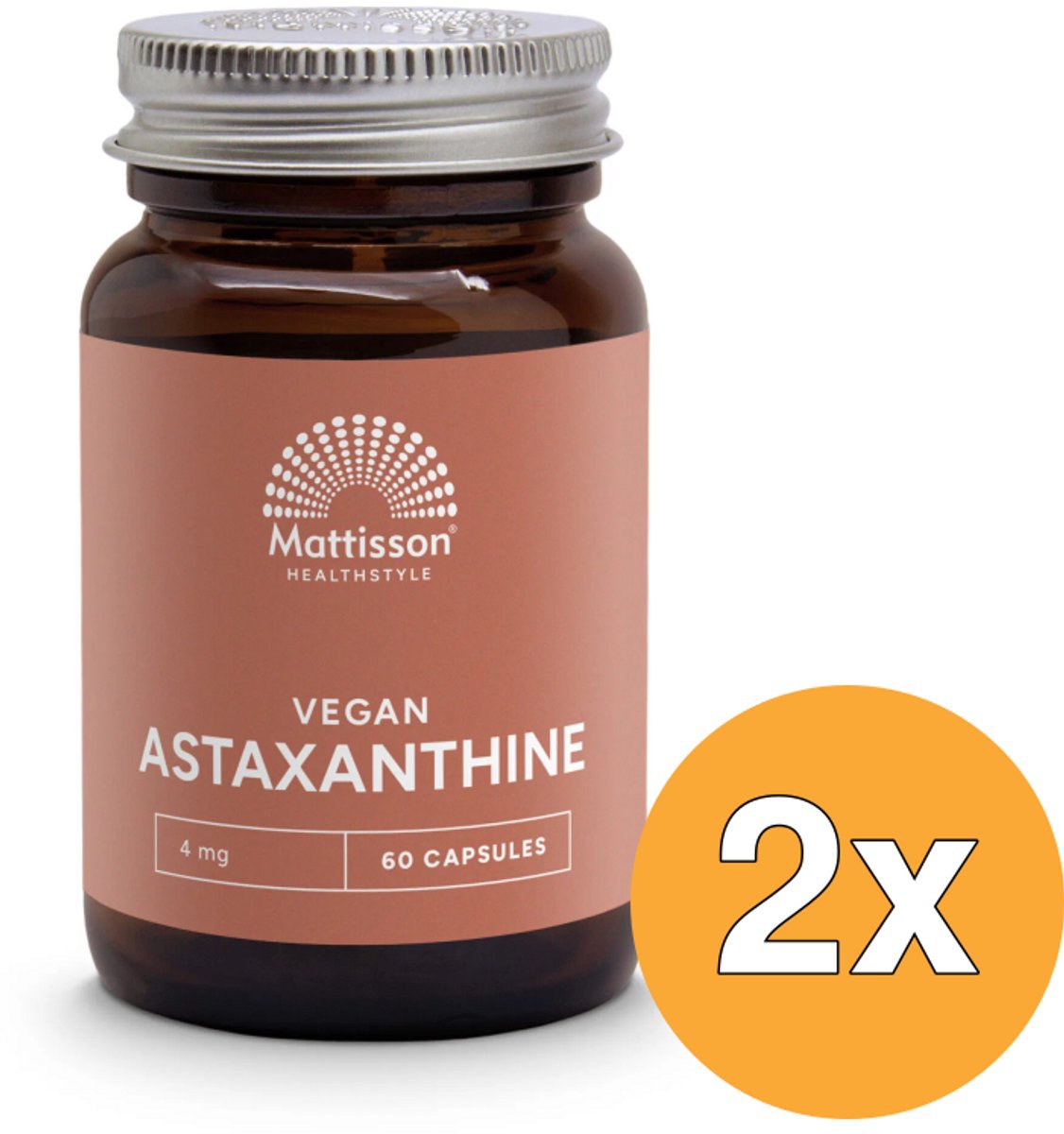 2x Mattisson Absolute Astaxanthine 4Mg (60 vega capsules)