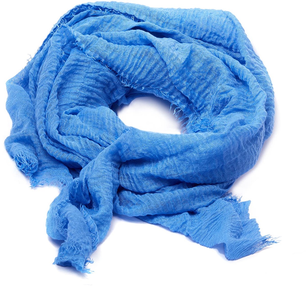- sjaal - gekreukt - pashmina - halsdoek - sjaal - nek - 30 kleuren, Horizon Blauw