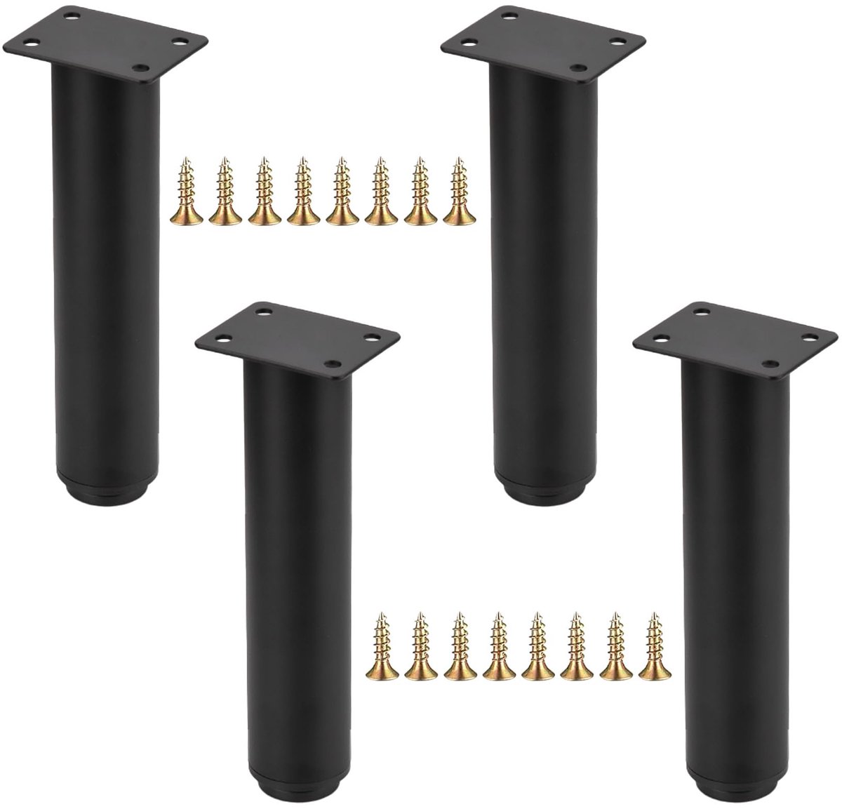 4 Stuks Verstelbare Meubelpoten, Metalen Keuken Sofa Kast Tafelpoten, Zware Vervanging Ondersteunende Poten voor Keuken Sofa Tafel Stoel Bureau Kast (18-32cm)