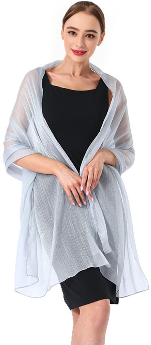 Chiffon sjaal voor dames, elegant, chiffon, sjaal, licht, zacht, voor avondjurk