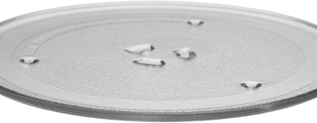 vhbw Magnetron draaiplateau compatibel met Samsung CE2827NR-U/BWT, CE2827NR/BWT magnetron - draaiplateau met Y-bevestiging, 28,8 cm, glas, transparant