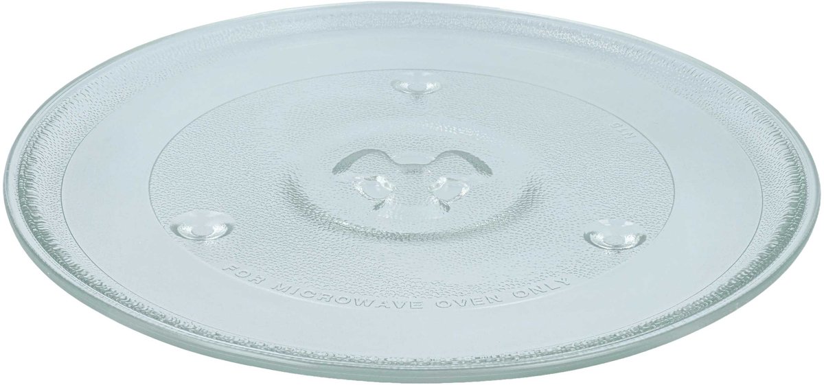 vhbw Magnetron draaiplateau compatibel met Alaska MWD 4823GC magnetron - draaiplateau met Y-bevestiging, 27 cm, glas, transparant