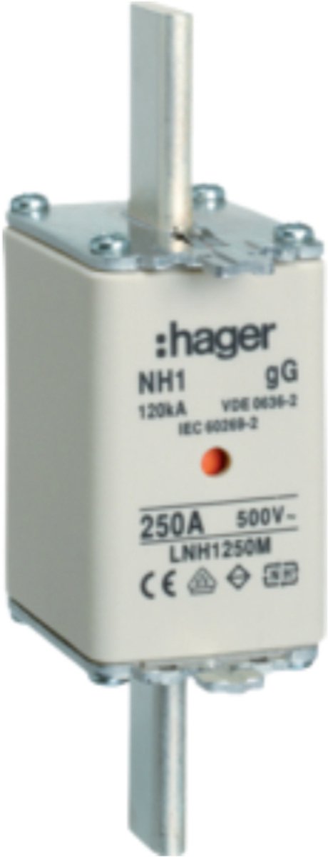 Hager LNH1250M HAG MESPAT.NH1 KTF M 250A 500V per 3