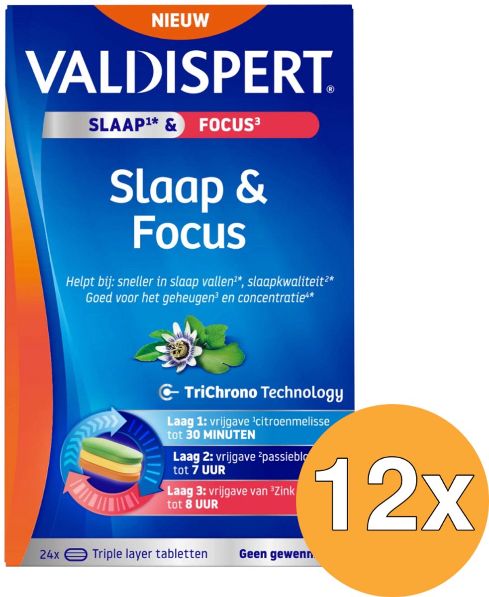 12x Valdispert Slaap & Focus (24 tabletten)