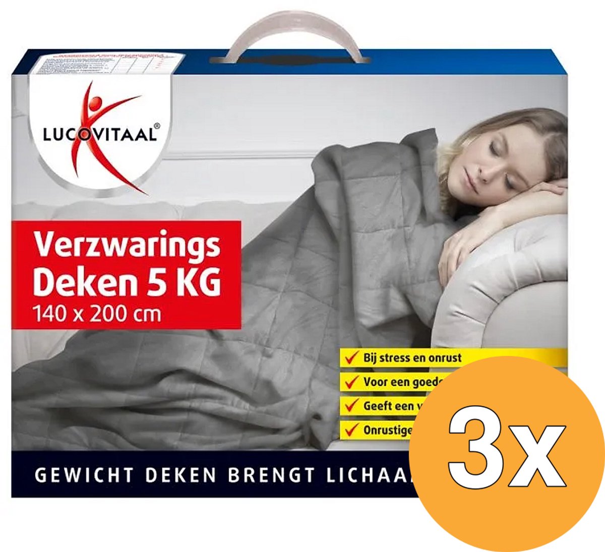 3x Lucovitaal Verzwaringsdeken (1 stuk)