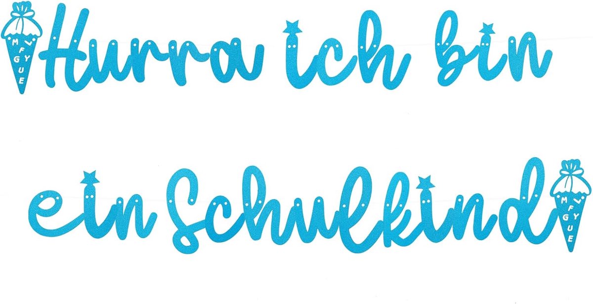 blauw schoolkind slinger