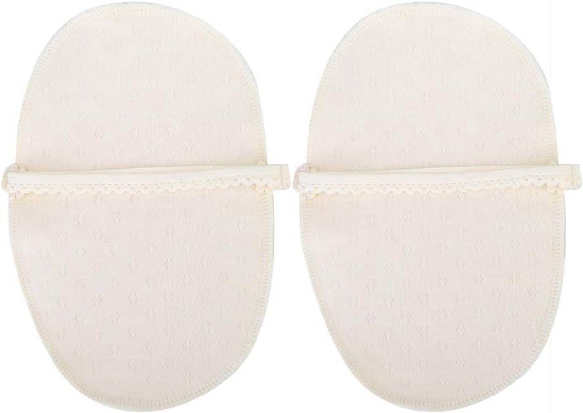 Herbruikbare en wasbare okselpads voor dames, ademend katoen, absorberende zweetbescherming tegen okselzweet.