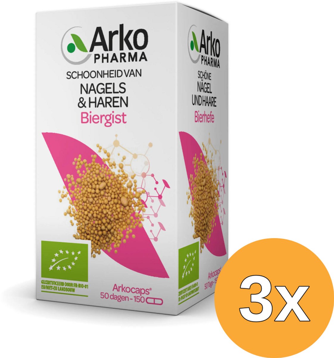 3x Arkocaps Biergist Bio (150 capsules)