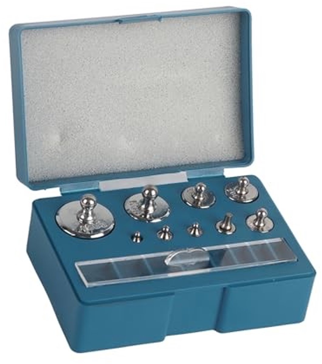 Dailygoods- Kalibratiegewicht Set 17Pcs - Precisie Gewichten 100g/50g/20g/10g/5g/2g/1g - Laboratorium/Commerciële/Onderwijs Toepassing - Hoogwaardig Staal - Hoge Meetnauwkeurigheid - Gewichtset