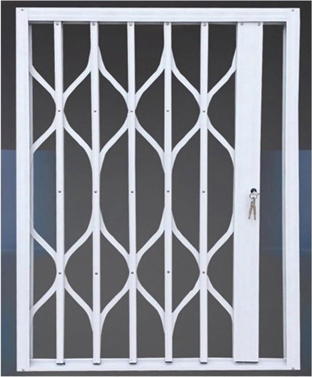 Opvouwbaar Raamrooster - Raambeveiliging Schuifraamrooster - Diefstal Beveiligen - Op Maat Gemaakt - Aanpasbaar - Aluminium