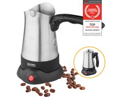 TZS First Austria Turkse Koffiemachine - Turkse Koffieapparaat - 3 Kopjes - Turkish Coffee Maker - 800W - RVS