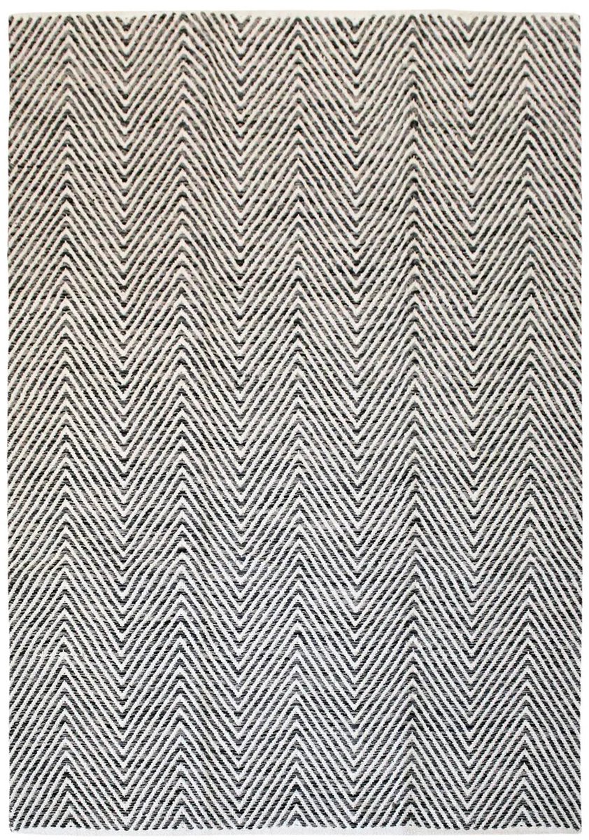 Dutch XXL Laagpolig Vloerkleed | Tapijt | Aperitif | Visgraat | Grijs | 120x170 cm
