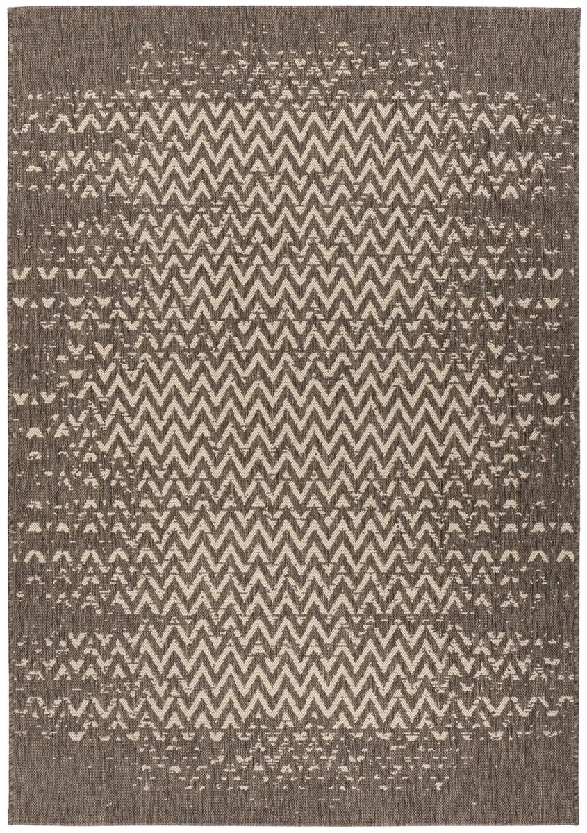 Dutch XXL Buitenkleed | Splash | Bruin/Crème | 120x170 cm | Buitentapijt | Tuintapijt Bruin / Crème