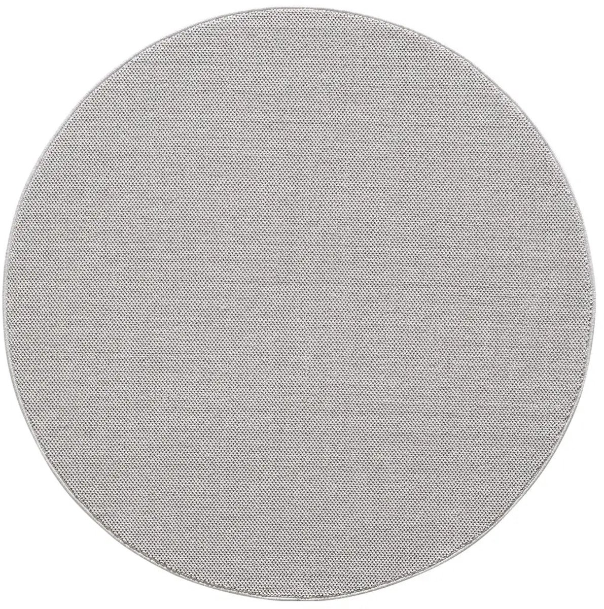Dutch XXL Rond Vloerkleed | Tapijt | Loom | Uni | Zilver, foto 3