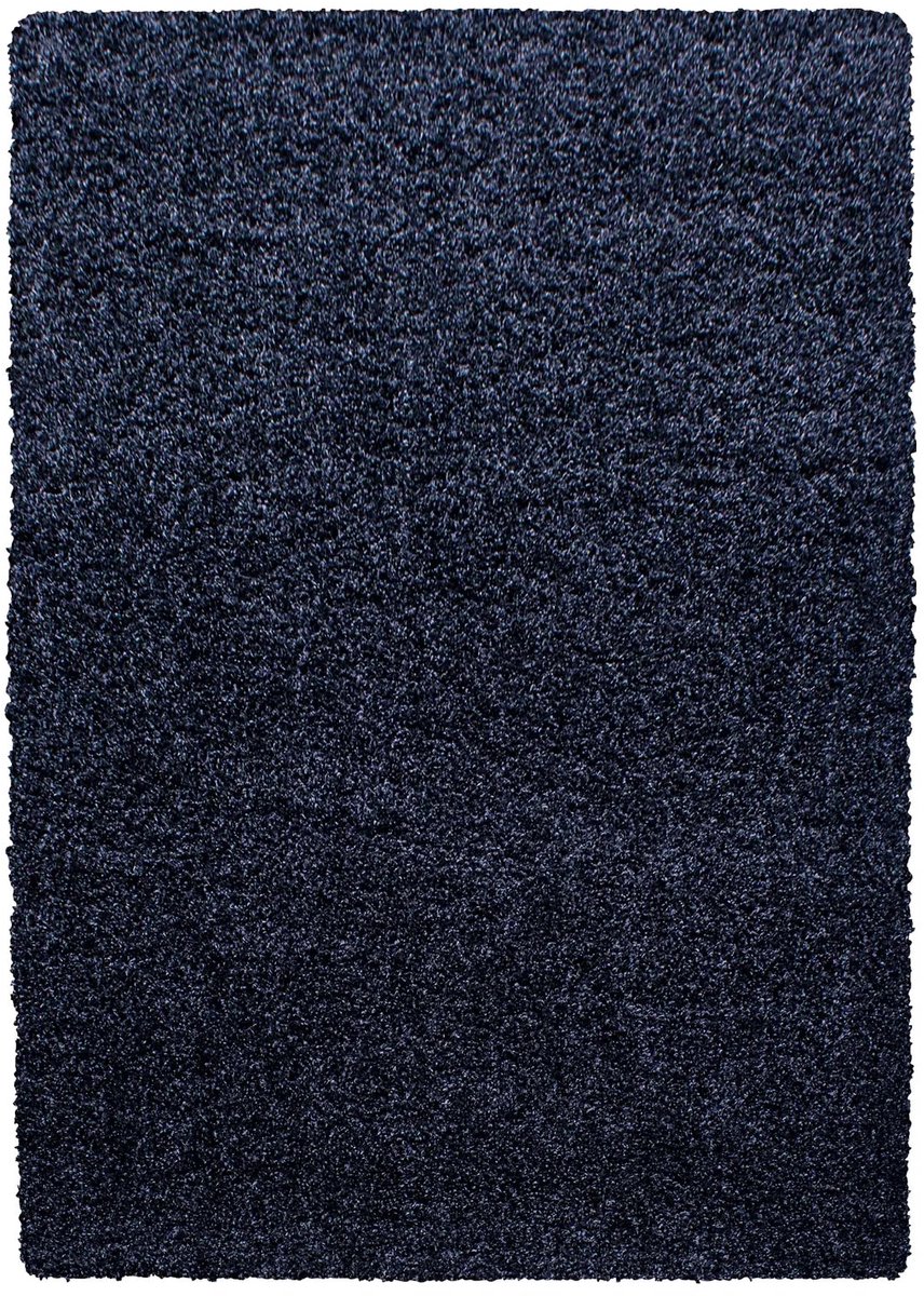 Dutch XXL Hoogpolig Vloerkleed | Tapijt | Shaggy | Life | Uni | Marineblauw | 240x340 cm