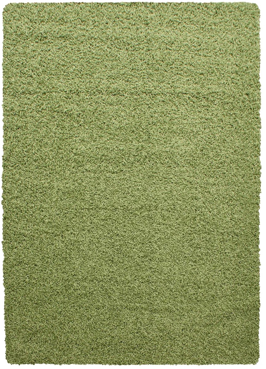 Dutch XXL Hoogpolig Vloerkleed | Tapijt | Shaggy | Life | Uni | Groen | 100x200 cm
