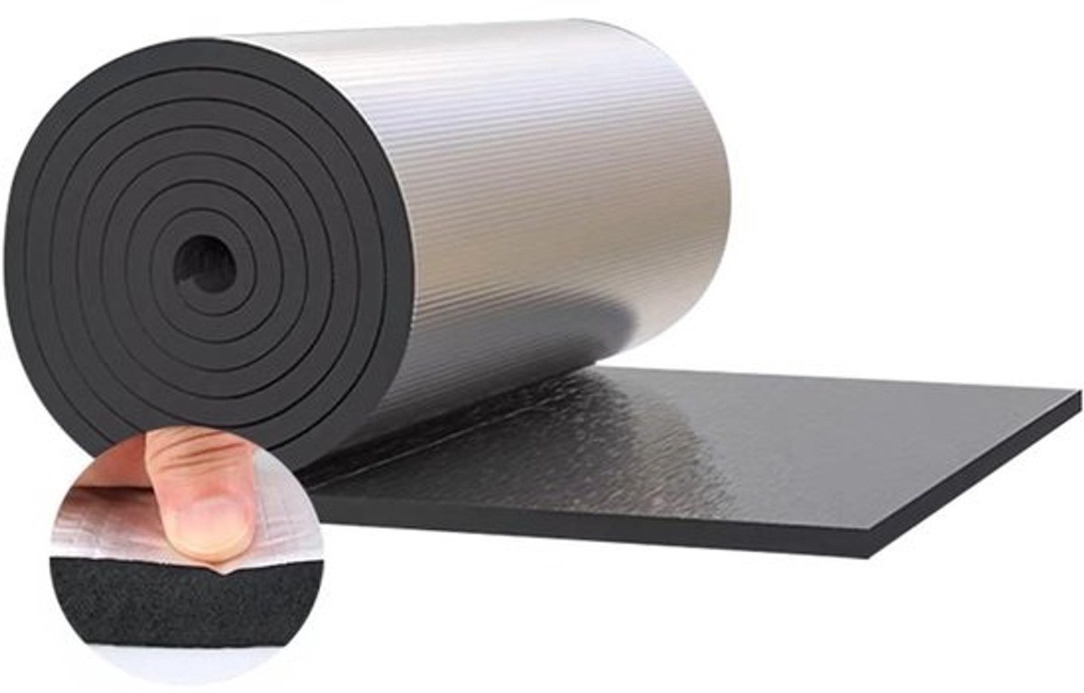 Aluminiumfolie Isolatie - Thermoschild Geluidsisolatie - Energie Besparen - Zelfklevend - 4 m - Aluminium