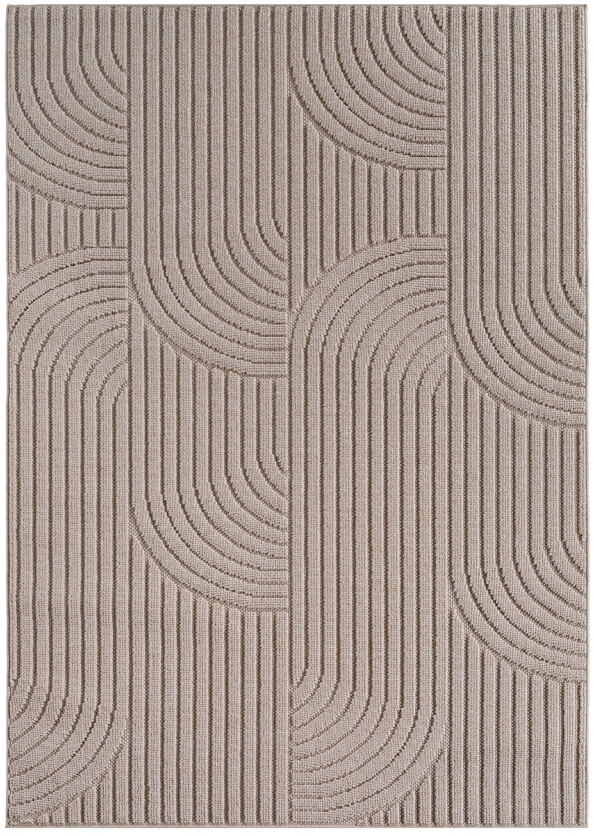 Dutch XXL Japandi Vloerkleed | Tapijt | Helix | Bogen | Beige | 160x230 cm