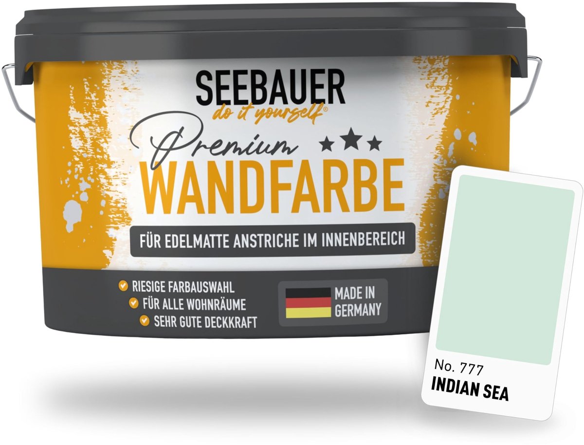 Wandverf Turquoise 10L - Hoge Dekkracht en Wasbaar