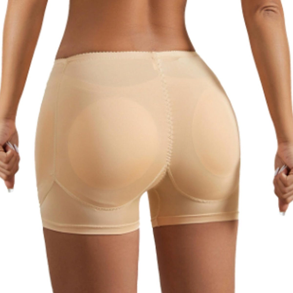 Dames Body Shaper - Naadloze Control Panty met Verwijderbare Pads - Beige