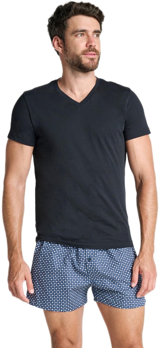 Tanktop voor heren - V-hals - Zwart