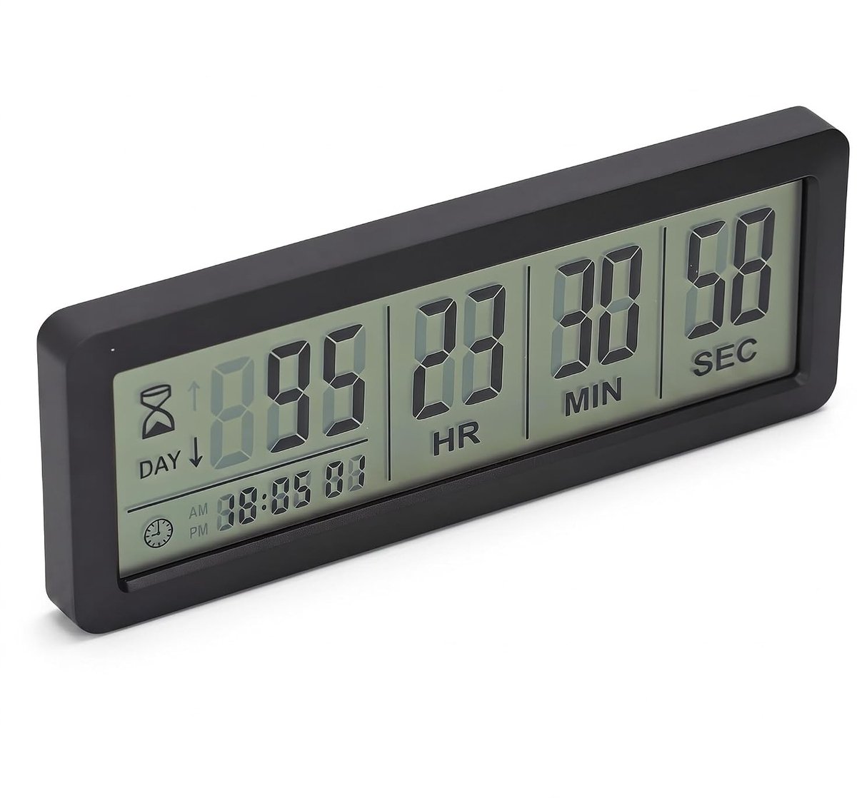 Digitale Aftelklok voor 999 Dagen met Stand en Sterke Magnetische Achterkant, Ideaal voor Feestdagen en Pensioen