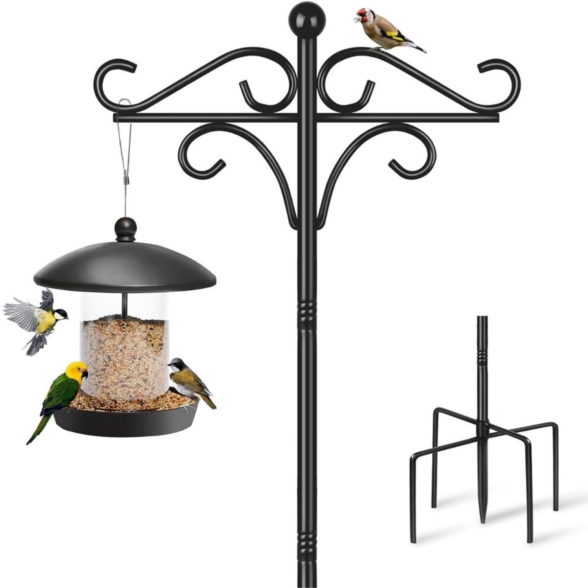 Zolvano® Herdershaak - Herdersstafhaak - Tuinhaak-Zwart