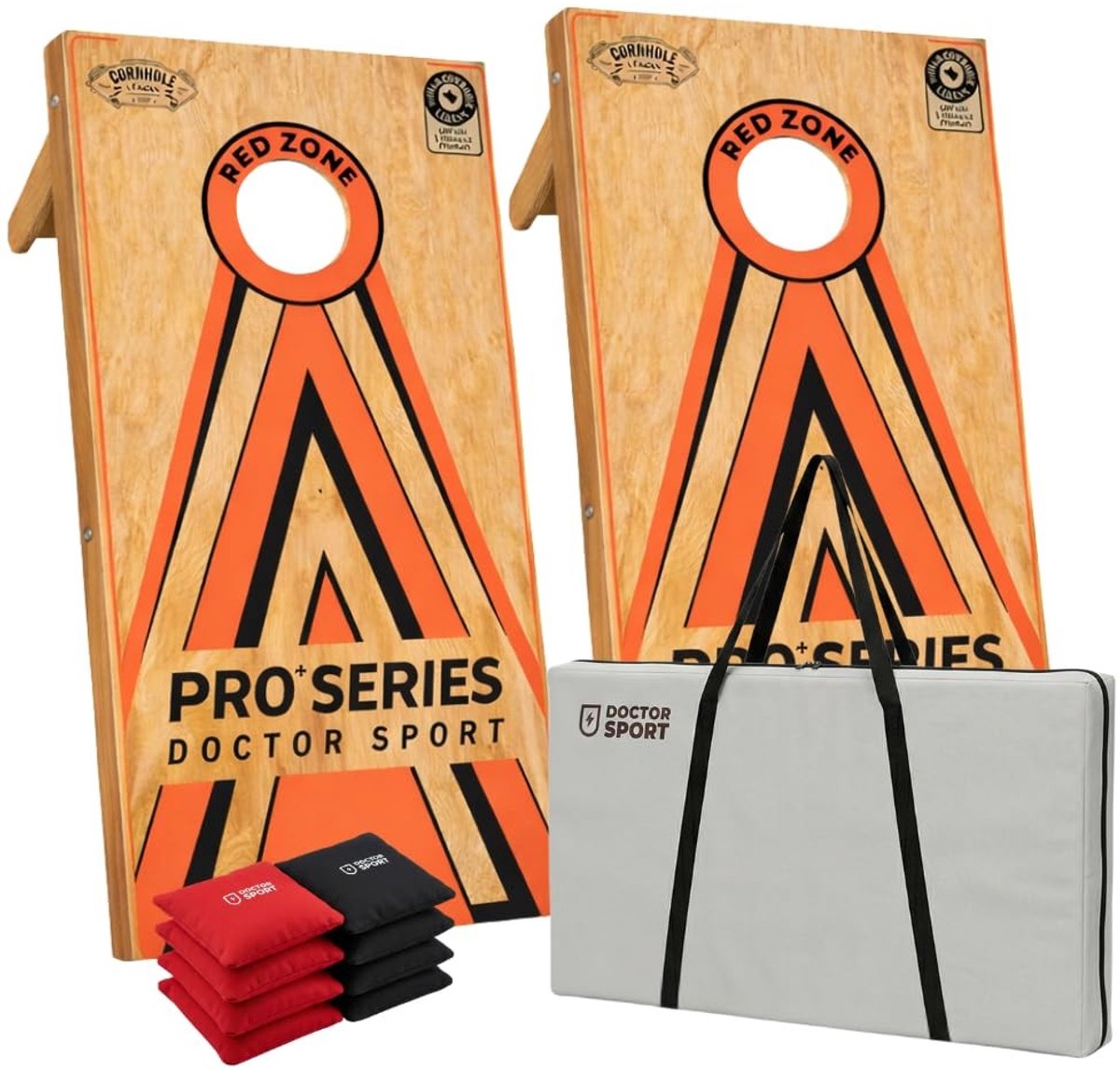 Cornhole Set - Houten Planken met 8 Bean Bags - 120x60 cm