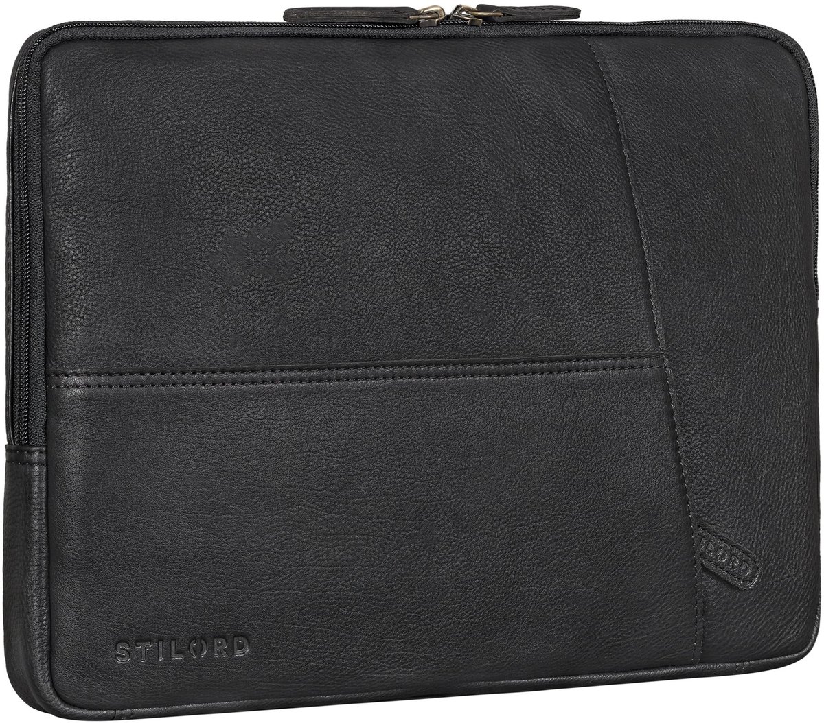 Leren Laptop Bag - 15.6 Inch - Zwart
