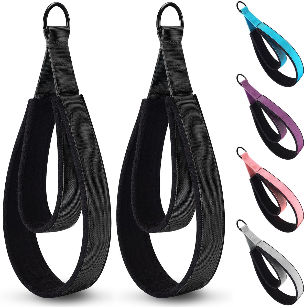 Pilates Dubbele Loopband - D-ring Strap Set van 2
