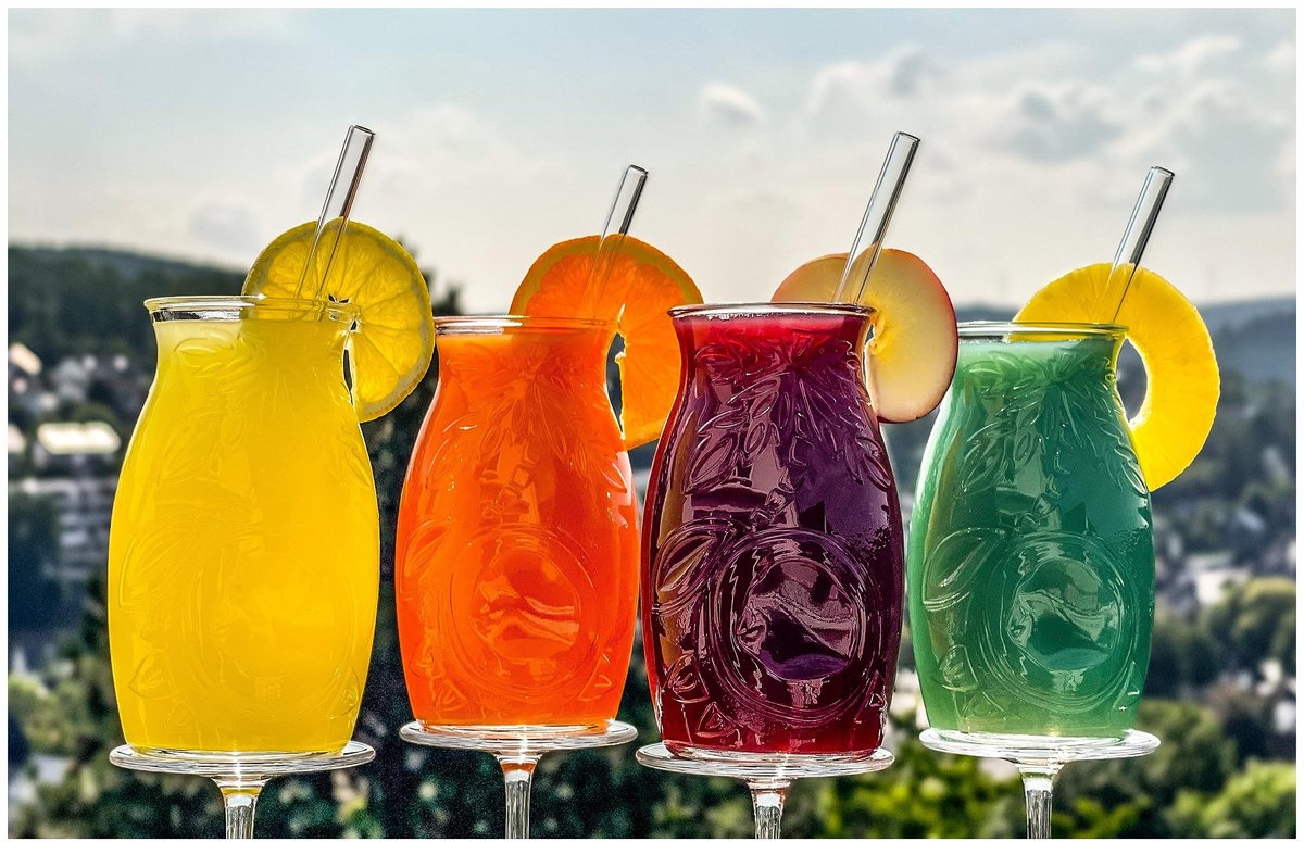 Tiki Morita Mug Set - 13-delige Cocktailglazen met Rietjes voor 6 Personen