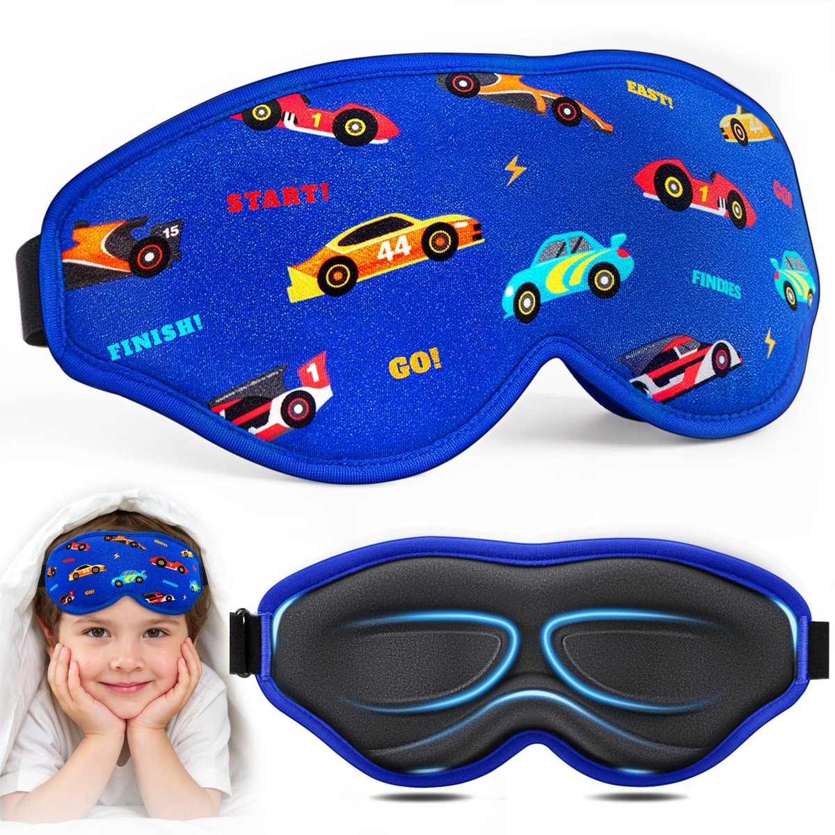 3D Slaapmasker voor Kinderen - Verduisterend en Zacht