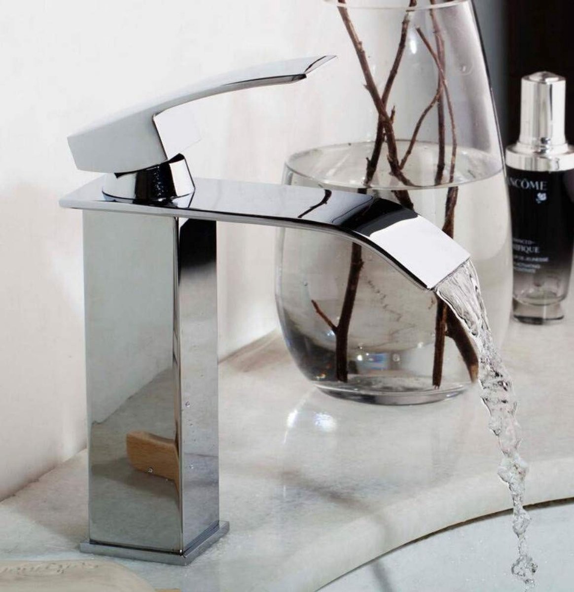 Enkele Hendel Waterval Stijl Badkamer Kraan - Messing